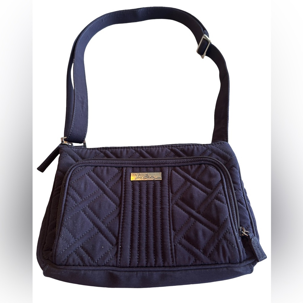 Vera Bradley Classic Quilted Shoulder Bag In Navy
